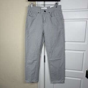 Billy Reid Cotton Linen 5 Pocket Pants Men's 29/30 (29.5/27.5) Quarry Slim Fit